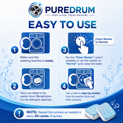 PureDRUM Premium Washing Machine Tablets